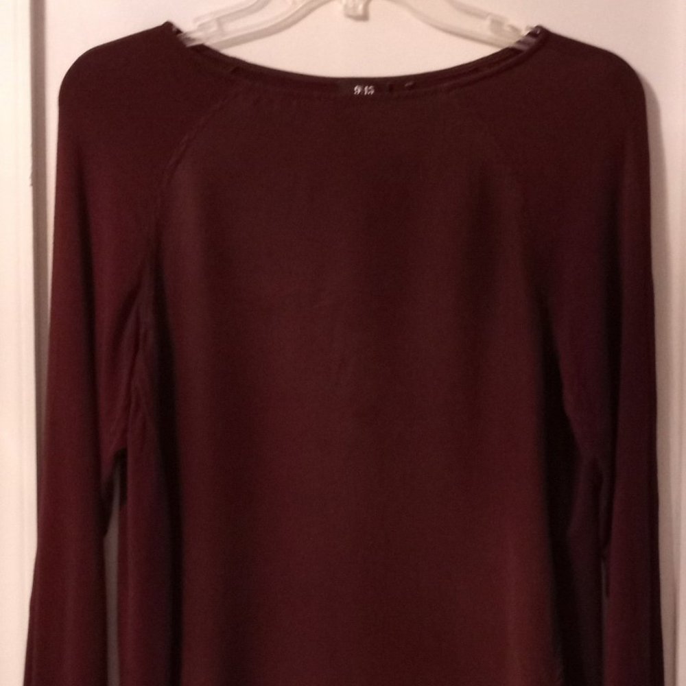 Pre-Owned Women’s Brown Saks 5th Ave Silk 915 Top (Sz M)